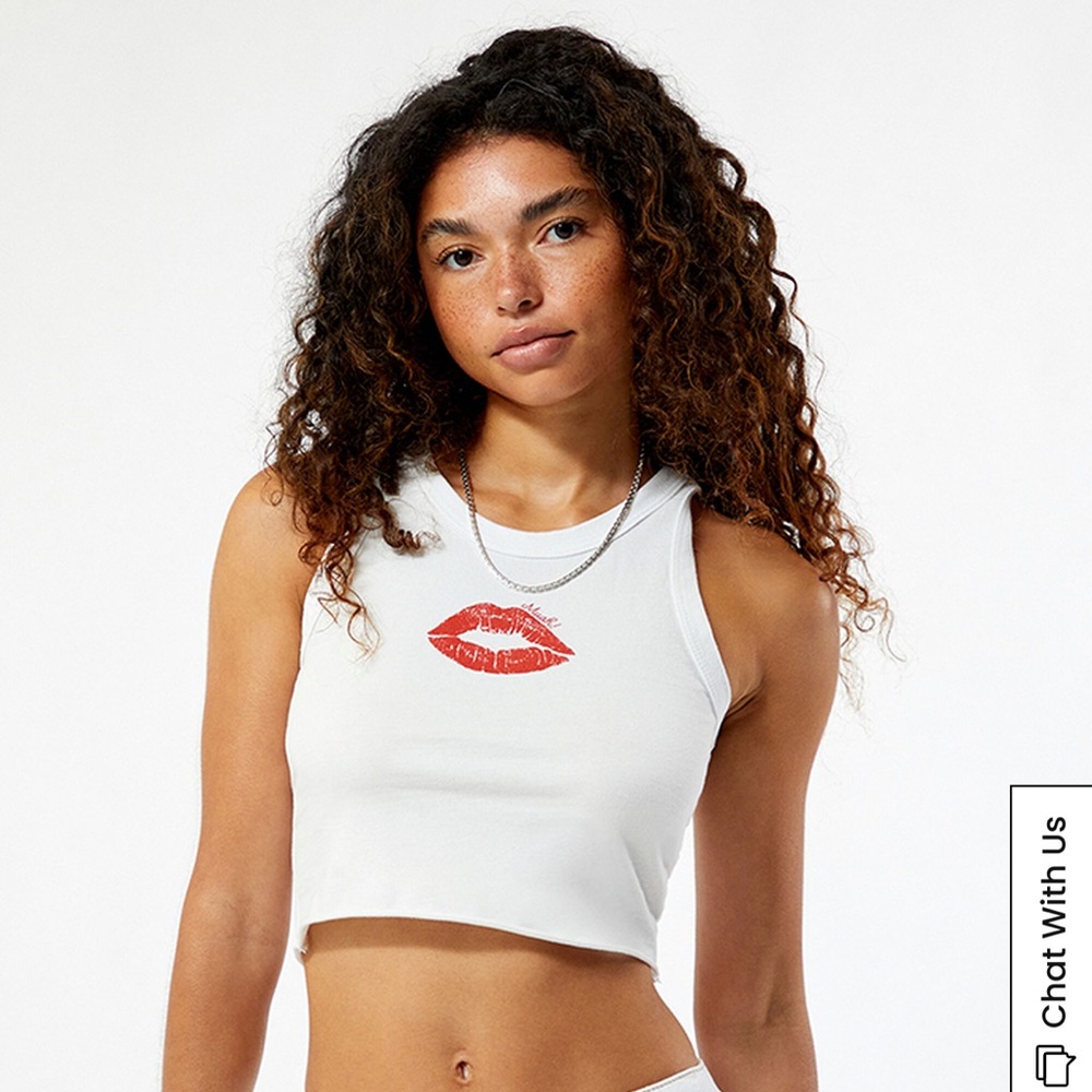 PacSun PS / LA Muah Lips Tank Top